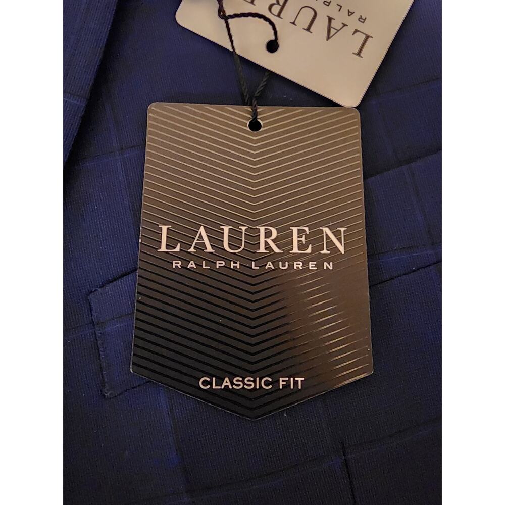 Ralph Lauren Mens UltraFlex Classic Fit Suit Jacket Blazer Navy Blue 46L NWTs - Picture 6 of 10